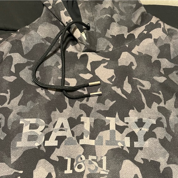 BALLY Unisex Gray Camouflage Hoodie and Jogger Set Sz: XL M / XXL W Orig.$460 - Picture 5 of 14